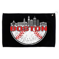 Vintage Style Boston Baseball Tee Grommeted Golf Towel