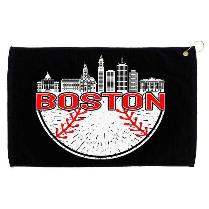 Vintage Style Boston Baseball Tee Grommeted Golf Towel