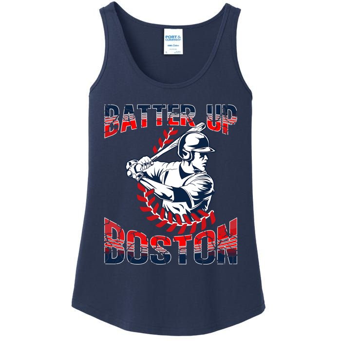 Vintage Style Batter Boston Baseball Ladies Essential Tank