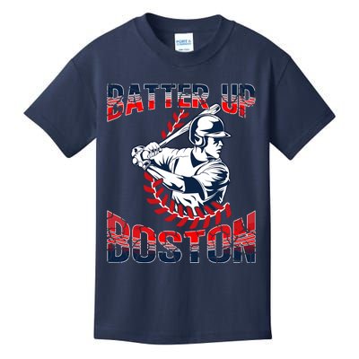 Vintage Style Batter Boston Baseball Kids T-Shirt