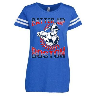 Vintage Style Batter Boston Baseball Enza Ladies Jersey Football T-Shirt