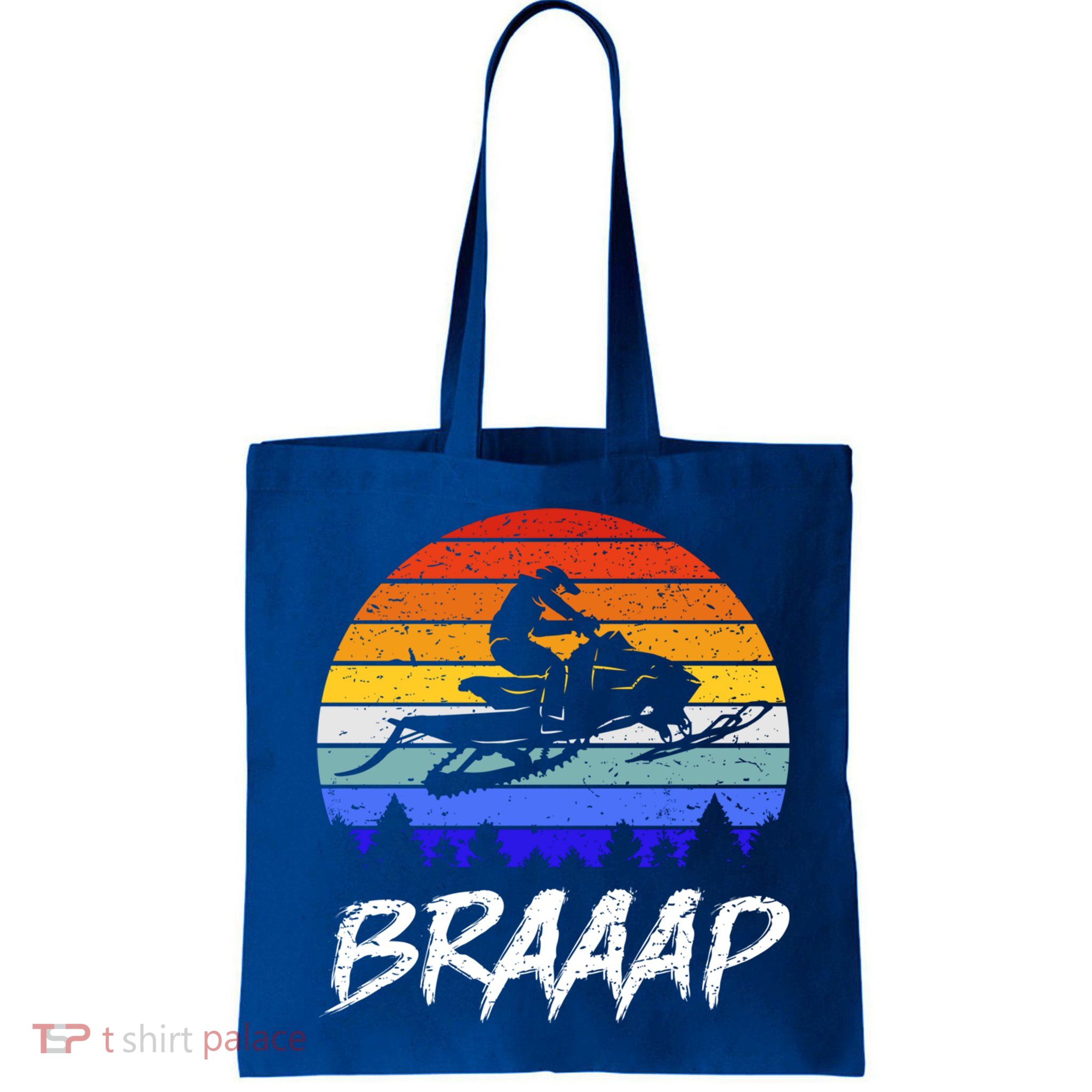 Vintage Snowmobile Braaap Motor Sled Braap Snowmobiling Cool Gift Bag