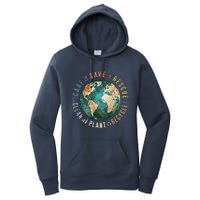 Vintage Save Bees Rescue Animals Recycle Plastic Earth Day Women's Pullover Hoodie