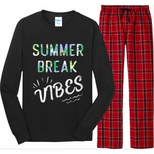 Vacay Summer Brake Vibes Vacation Tee Beach Palms Cruise Tee Meaningful Gift Long Sleeve Pajama Set