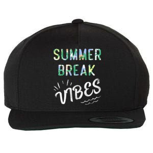 Vacay Summer Brake Vibes Vacation Tee Beach Palms Cruise Tee Meaningful Gift Wool Snapback Cap