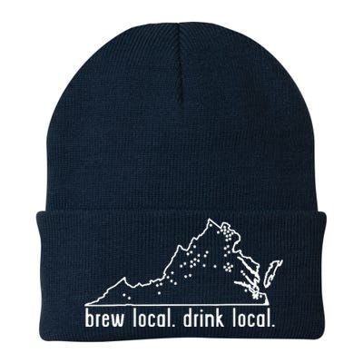 Virginia State Brewery Map Craft Beer Graphic Knit Cap Winter Beanie