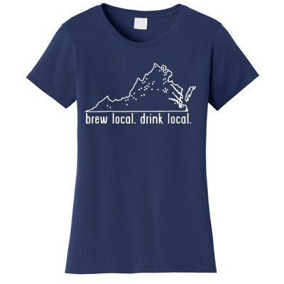 Virginia State Brewery Map Craft Beer Graphic Women's T-Shirt