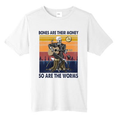 Vintage Skeleton Bones Are Their Money So Are The Worms Tall Fusion ChromaSoft Performance T-Shirt