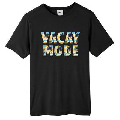 Vacation Summer Beach Scenery And Palm Trees Vacay Mode Ocean Great Gift Tall Fusion ChromaSoft Performance T-Shirt