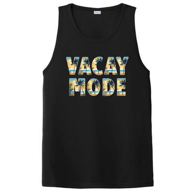 Vacation Summer Beach Scenery And Palm Trees Vacay Mode Ocean Great Gift PosiCharge Competitor Tank