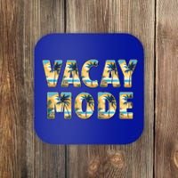 Vacation Summer Beach Scenery And Palm Trees Vacay Mode Ocean Great Gift Coaster