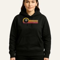Vintage Style Billiards 8 Ball Silhouette Retro Pool Player Hoodie