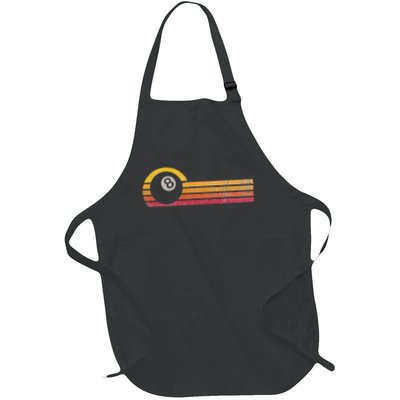 Vintage Style Billiards 8 Ball Silhouette Retro Pool Player Apron