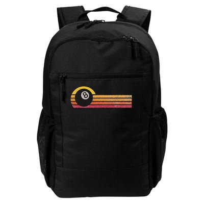 Vintage Style Billiards 8 Ball Silhouette Retro Pool Player Backpack