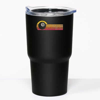 Vintage Style Billiards 8 Ball Silhouette Retro Pool Player Tumbler