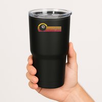 Vintage Style Billiards 8 Ball Silhouette Retro Pool Player Tumbler