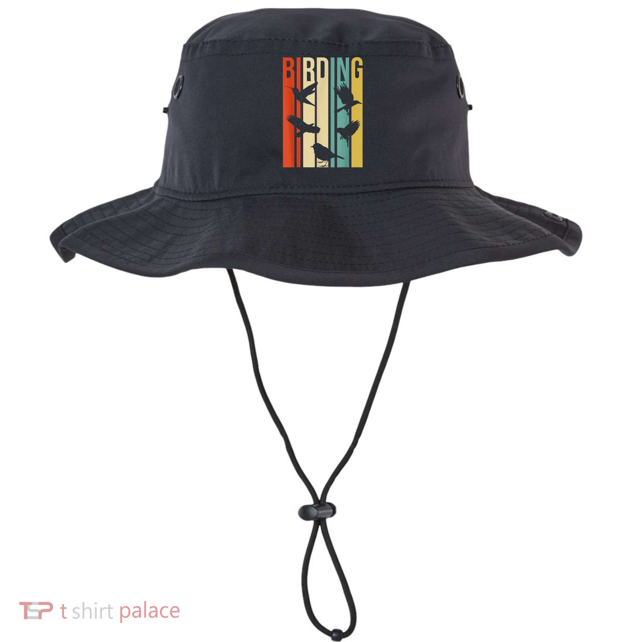 Vintage Style Birding Cute Gift For Birders With Birds Bucket Hat