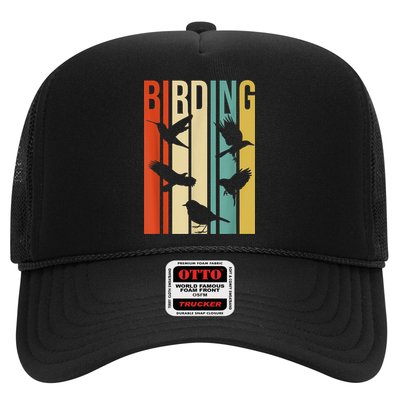 Vintage Style Birding Cute Gift For Birders With Birds Trucker Hat