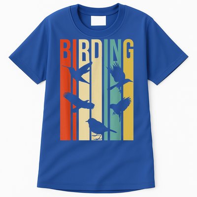 Vintage Style Birding Cute Gift For Birders With Birds Tall T-Shirt
