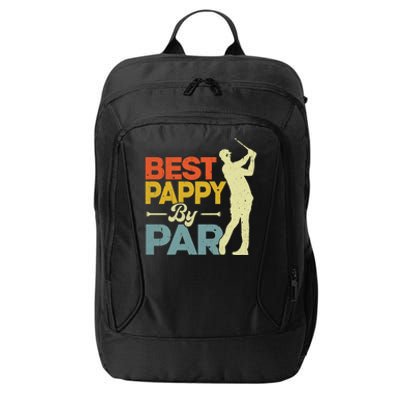 Vintage Style Best Pappy By Par Golf Lover Funny Fathers Day Gift City Backpack