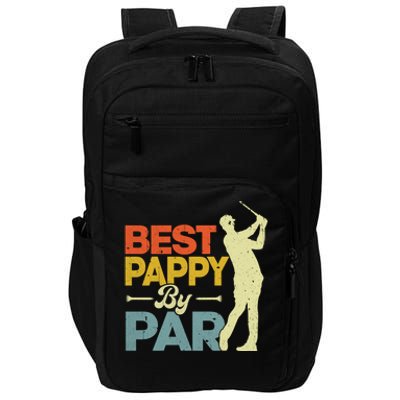 Vintage Style Best Pappy By Par Golf Lover Funny Fathers Day Gift Impact Tech Backpack