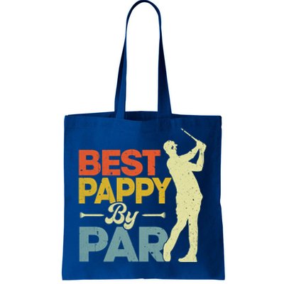 Vintage Style Best Pappy By Par Golf Lover Funny Fathers Day Gift Tote Bag