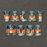 Vacation Summer Beach Scenery And Palm Trees Vacay Mode Ocean Gift Cotton Canvas Backpack