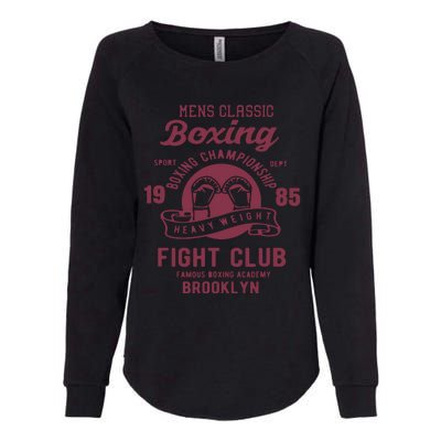 Vintage Style Boxing Boxing Gloves Graphics Womens California Wash Sweatshirt