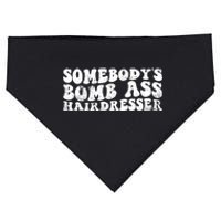 Vintage Somebody's Bomb Ass Hairdresser Premium USA-Made Doggie Bandana