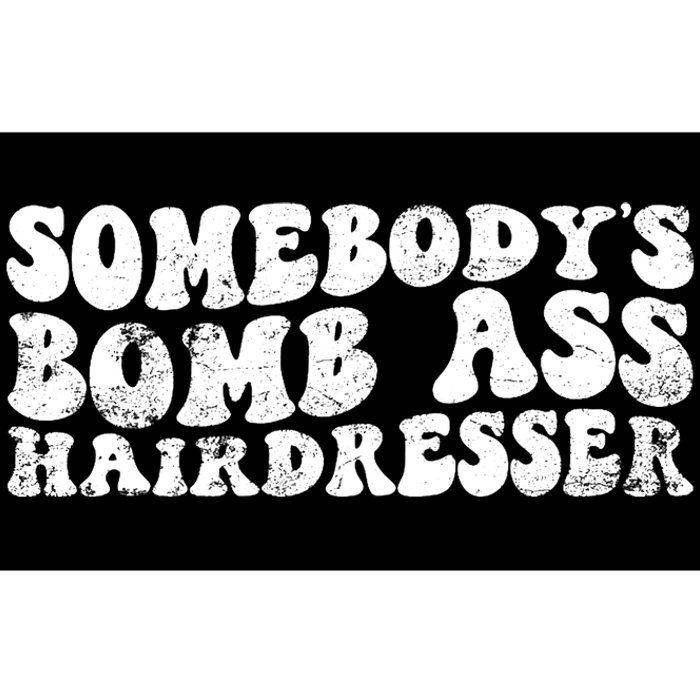 Vintage Somebody's Bomb Ass Hairdresser Premium Bumper Sticker