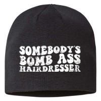 Vintage Somebody's Bomb Ass Hairdresser Premium Sustainable Beanie