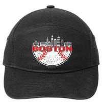 Vintage Style Boston Baseball Tee For Women And Men 7-Panel Snapback Hat