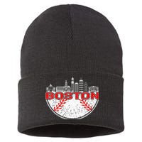 Vintage Style Boston Baseball Tee For Women And Men Sustainable Knit Beanie