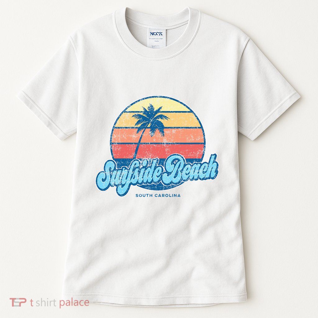 Vintage Surfside Beach South Carolina Sc Classic 70s Tall T-Shirt