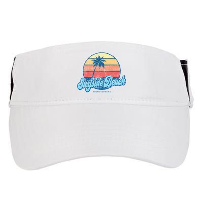 Vintage Surfside Beach South Carolina Sc Classic 70s Adult Drive Performance Visor