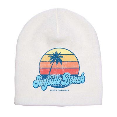 Vintage Surfside Beach South Carolina Sc Classic 70s Short Acrylic Beanie
