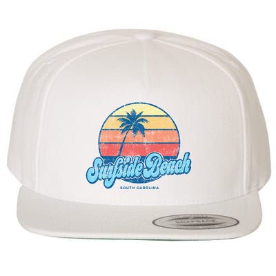 Vintage Surfside Beach South Carolina Sc Classic 70s Wool Snapback Cap