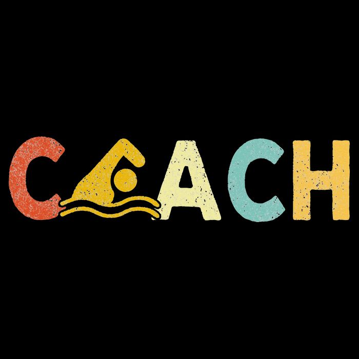 Vintage Swim Coach Swimming Coach Swim Teacher Swimmer Retro Bucket Hat