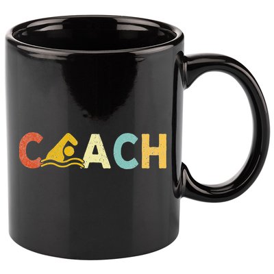 Vintage Swim Coach Swimming Coach Swim Teacher Swimmer Retro 11oz C Handle Ceramic Mug