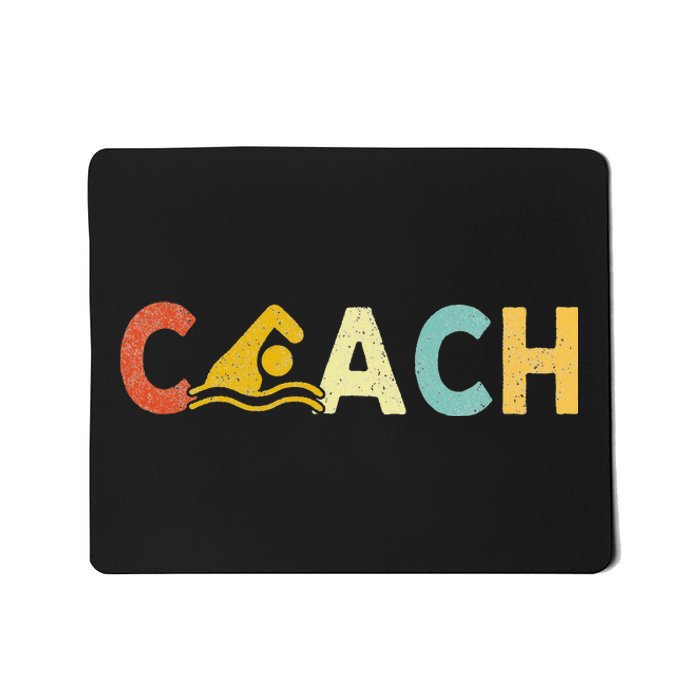 Vintage Swim Coach Swimming Coach Swim Teacher Swimmer Retro Mousepad