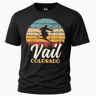 Vail Skiing Colorado Vintage Mountain Ski Performance Shirt