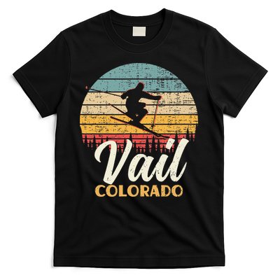 Vail Skiing Colorado Vintage Mountain Ski T-Shirt