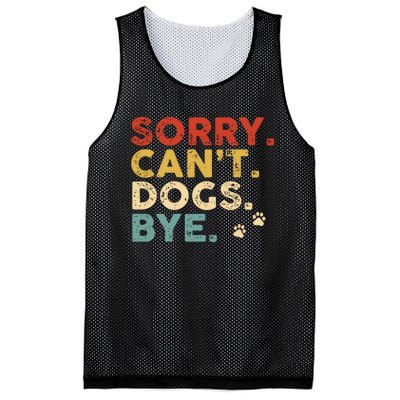 Vintage Sorry Cant Dogs Bye Mesh Reversible Basketball Jersey Tank