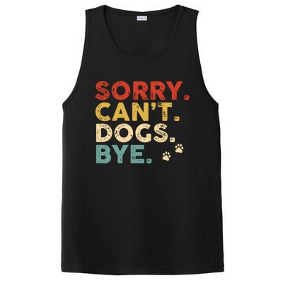 Vintage Sorry Cant Dogs Bye PosiCharge Competitor Tank