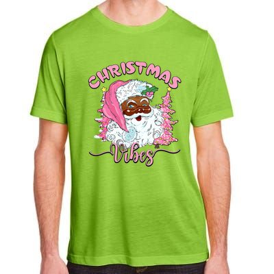 Vintage Santa Claus Christmas Vibes Holiday Xmas Gifts Adult ChromaSoft Performance T-Shirt