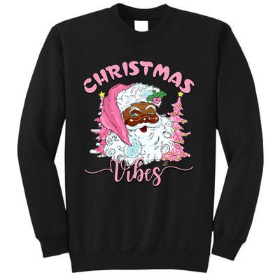 Vintage Santa Claus Christmas Vibes Holiday Xmas Gifts Sweatshirt