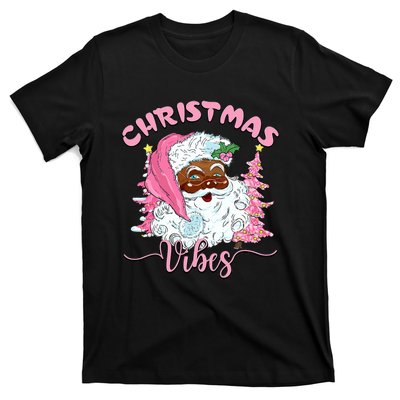 Vintage Santa Claus Christmas Vibes Holiday Xmas Gifts T-Shirt