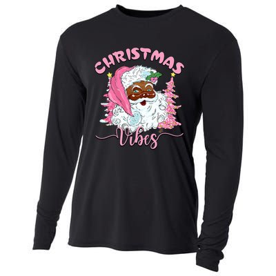 Vintage Santa Claus Christmas Vibes Holiday Xmas Gifts Cooling Performance Long Sleeve Crew