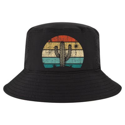 Vintage Saguaro Cactus Cactus Sunset Opuntia Cool Comfort Performance Bucket Hat