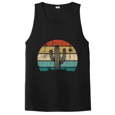 Vintage Saguaro Cactus Cactus Sunset Opuntia PosiCharge Competitor Tank